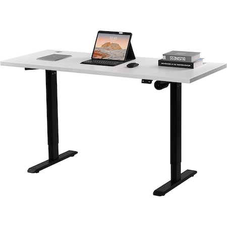 We'Re It Lift It Electric Sit Stand Desk, 46.25 H, 30 W X Laminate wood, metal, Black VL12BLK6030-459